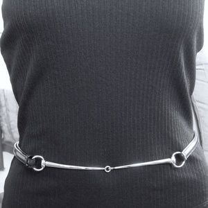 Gucci Vintage Skinny Black Leather Belt.   Authentic